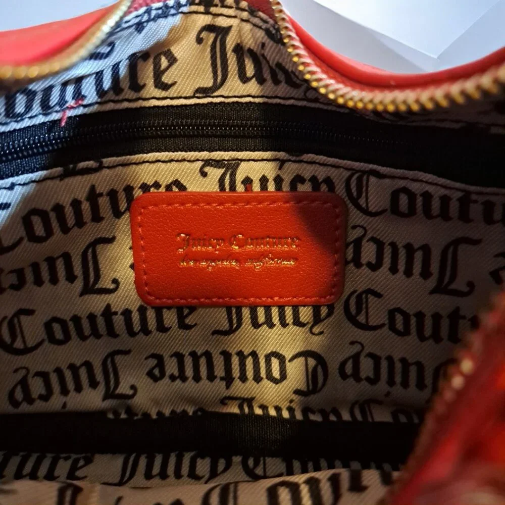 Juicy Couture Pink League HOBO Crossbody Bag with Pouch Red NWT